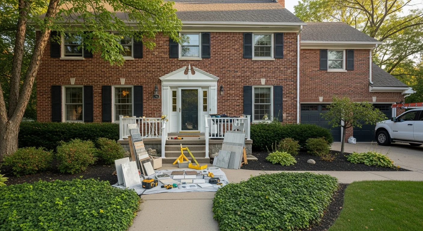 Well-maintained Edina home with mature landscaping and brick exterior on a quiet residential street.
